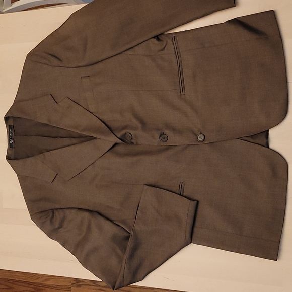 EUC Vintage CARLOORESTES Brown Light Plaid Patterned Suit Made in Slovak… - Picture 11 of 17